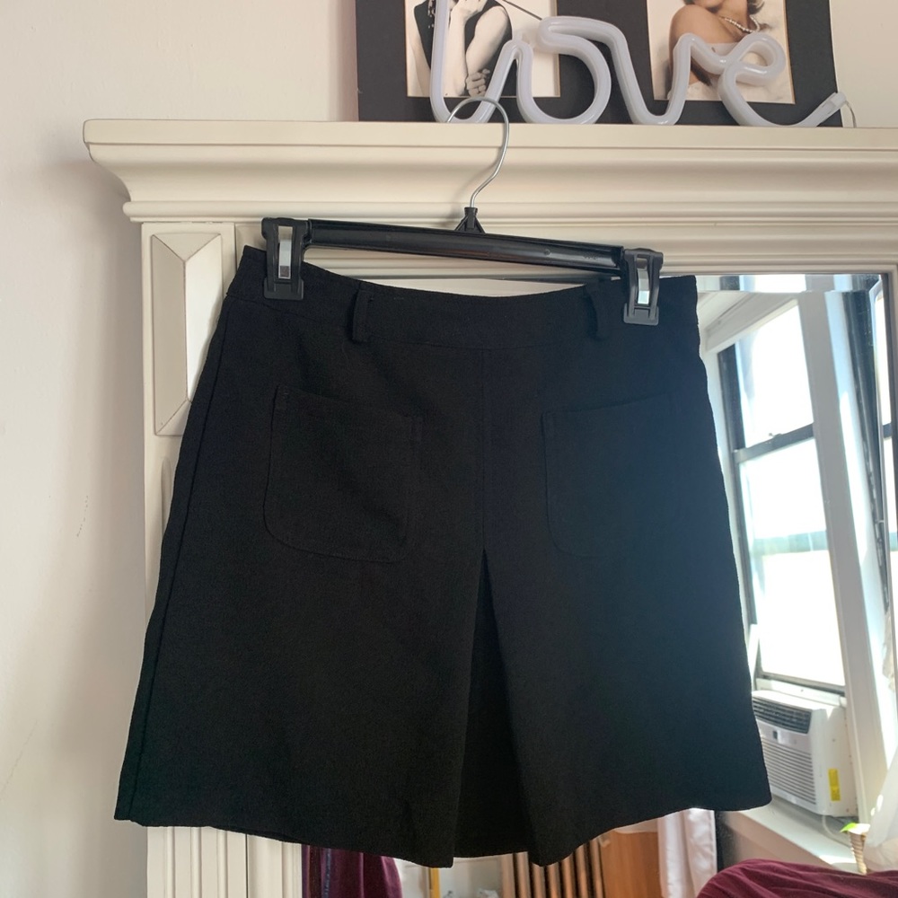 Black A line skirt